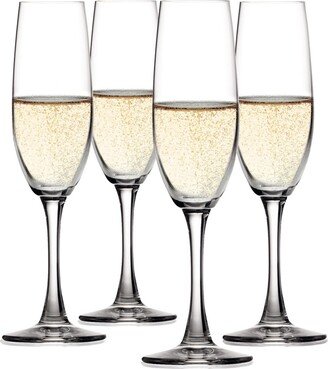 Salute Champagne Wine Glasses, Set of 4, 7.4 Oz