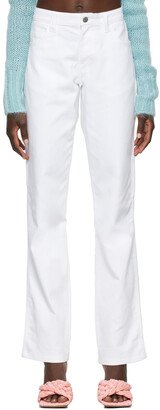 GUIZIO White Classic Carpenter Jeans