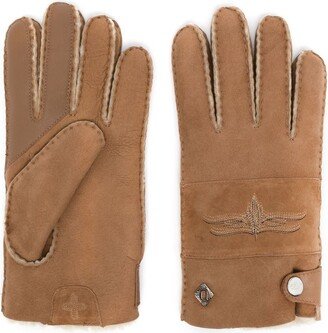 X COTD embroidered-motif gloves