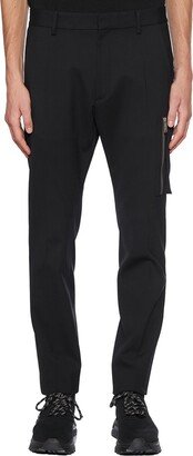 Straight-Leg Tailored Trousers-FB