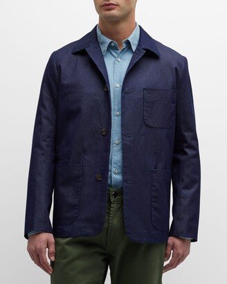 Men's Four-Button Overshirt