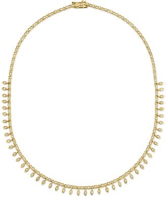 14k Diamond Marquis Eternity Necklace