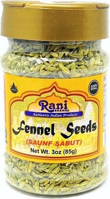 Rani Brand Authentic Indian Foods Fennel Seeds (Saunf Sabut) Whole Spice - 3oz (85g) - Rani Brand Authentic Indian Products