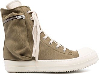 Lace-Up High-Top Sneakers-AK