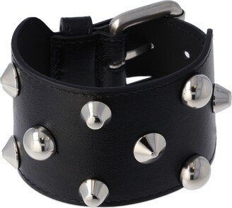 Studded leather bracelet