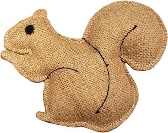 Jojo Modern Pets Eco-friendly Rustic Jute Squirrel Shaped Dog Chew Toy