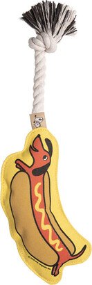 Hot Dog Rope Dog Toy