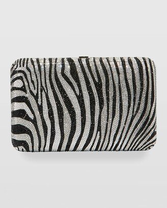 Seamless Zebra Crystal Clutch Bag