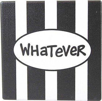 Enesco Tabletop Whatever Coaster - One Coaster 4 Inches - Our Name Is Mud - 6013755 - Stoneware - White