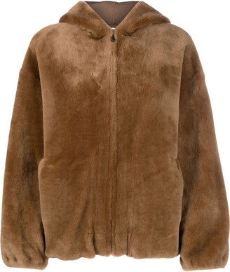 Nerodore shearling zip-up jacket