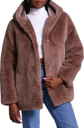 Faux Fur Hooded Jacket-AA