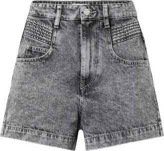 Denim Shorts Grey-AA