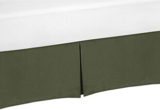 Boy Baby Crib Bed Skirt Woodland Camo Collection Green