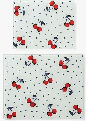 Vintage Cherry Dot Prep Board Set