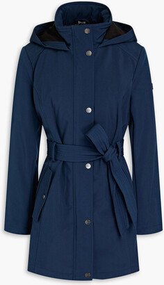 DKNY Sleepwear Belted shell hooded raincoat