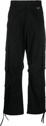 Straight-Leg Cotton Trousers-AI