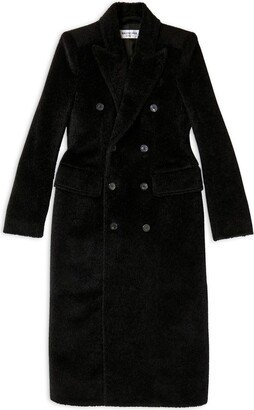 Double-Breasted Wool Coat-DP