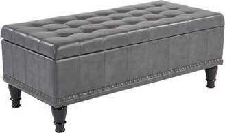 Caldwell Storage Ottoman Gray - OSP Home Furnishings