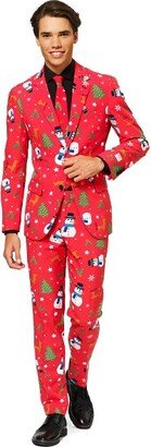 OppoSuit Men' Chritma Suit - Chritmater - Red - Size: US 50