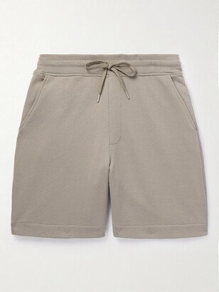 Straight-Leg Pima Cotton-Jersey Drawstring Shorts