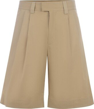 Straight Leg Bermuda Shorts-AA