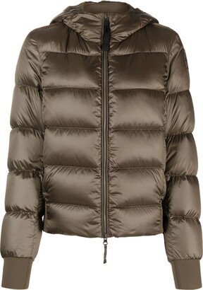 Hooded Quilted Puffer Jacket-AC