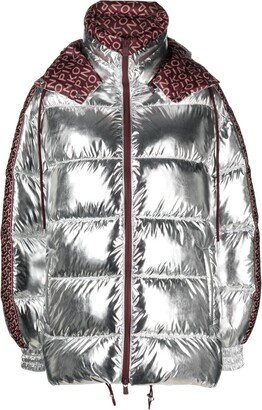 Laminated-Effect Puffer Jacket