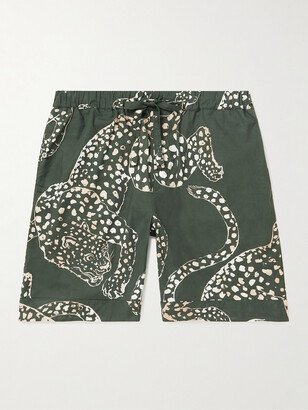 Printed Cotton-Poplin Pyjama Shorts