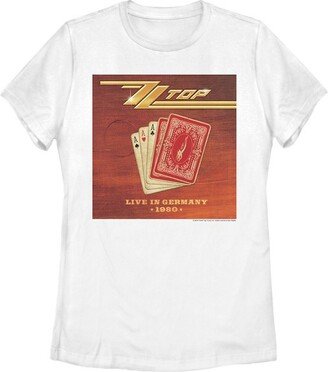 Women' ZZ TOP Live in Germany T-Shirt - White - X Large