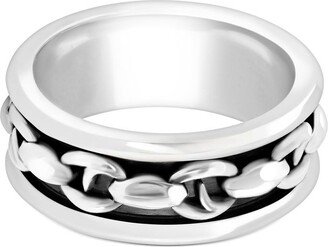 Classic sterling-silver spinning band