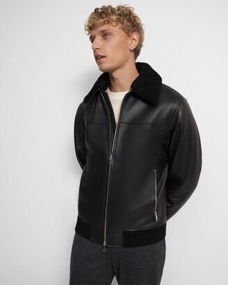 Harrison Bomber Jacket in Leather