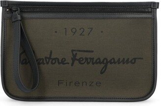 1927 Logo Printed Toiletry Bag-AB