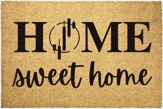 Day Trader Doormat Outdoor Rug Coir Door Mat Home Sweet Decor Housewarming Winter Christmas House Gift