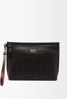 Citypouch Spike-embellished Leather Pouch