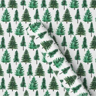 20 sq ft Trees in Snow Christmas Gift Wrap White - Wondershop™