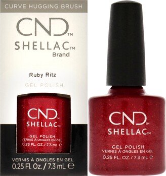 Shellac Nail Color - Ruby Ritz by for Women - 0.25 oz Nail Polish