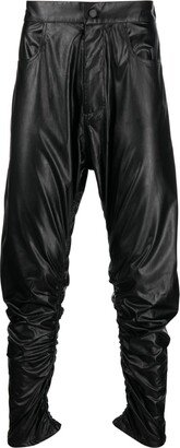 Atu Body Couture x Tessitura ruched tapered-leg trousers