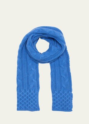 Cable Knit Cashmere Scarf