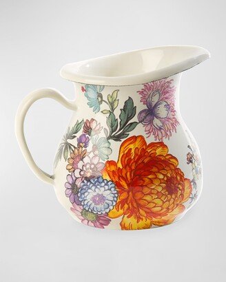 Flower Market Creamer, White