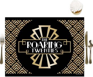 Big Dot Of Happiness Roaring 20's - Party Table Decorations - 1920s Art Deco Party Placemats - 16 Ct