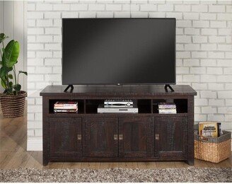 Coffee Plantation 65 Solid Wood TV Stand Espresso - Martin Svensson Home