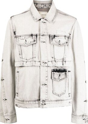 Multiple-Pocket Detail Denim Jacket