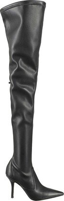 Mama Pointed-Toe Thigh-High Boots