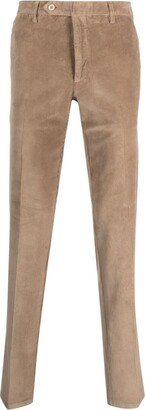 Pressed-Crease Corduroy Slim-Fit Trousers