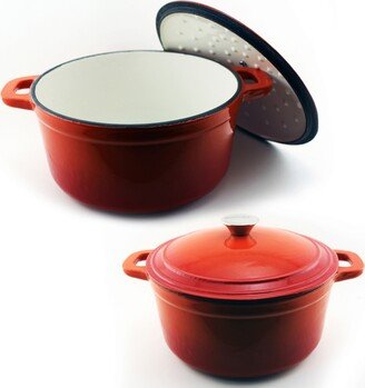 Neo Cast Iron 7-Qt. Stockpot 5-Qt. Casserole Set