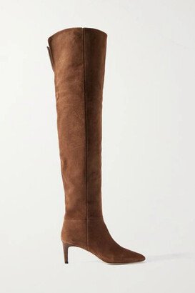 Stiletto 60 Suede Over-the-knee Boots - Brown