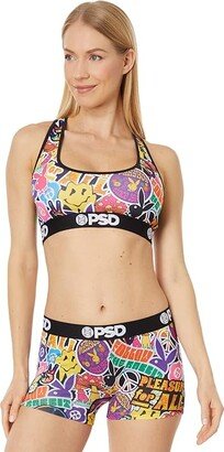 PSD Sports Bra (Multi/Peace Love Playboy SB) Women's Lingerie