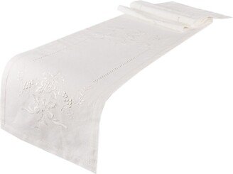 Napa Sonoma Florals embroidered with a Hemstitch Vase Table Runner, 15