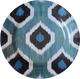 Ikat ceramic plate (28cm)-AA