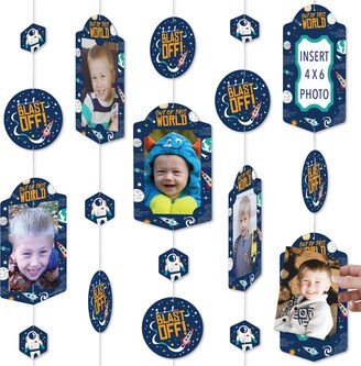 Big Dot Of Happiness Blast Off to Outer Space Baby Shower or Birthday Vertical Photo Garland 35 Pc